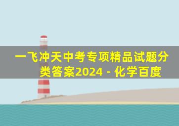 一飞冲天中考专项精品试题分类答案2024 - 化学百度